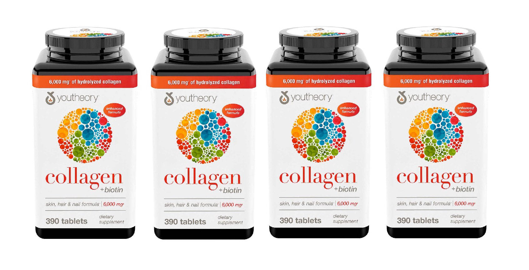 Youtheory Collagen plus Biotin, 390 Tablets 4PK