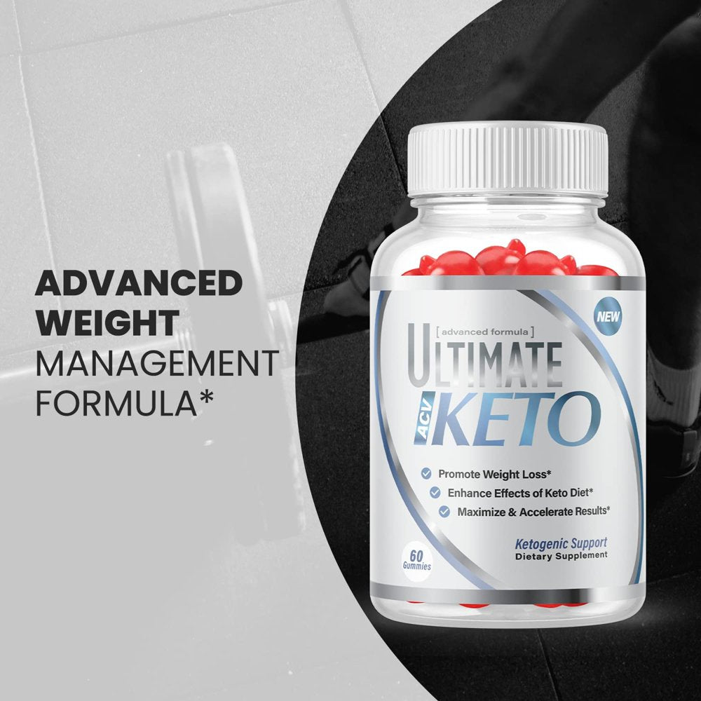 (1 Pack) Ultimate Keto ACV Gummies - Supplement for Weight Loss - Energy & Focus Boosting Dietary Supplements for Weight Management & Metabolism - Fat Burn - 60 Gummies