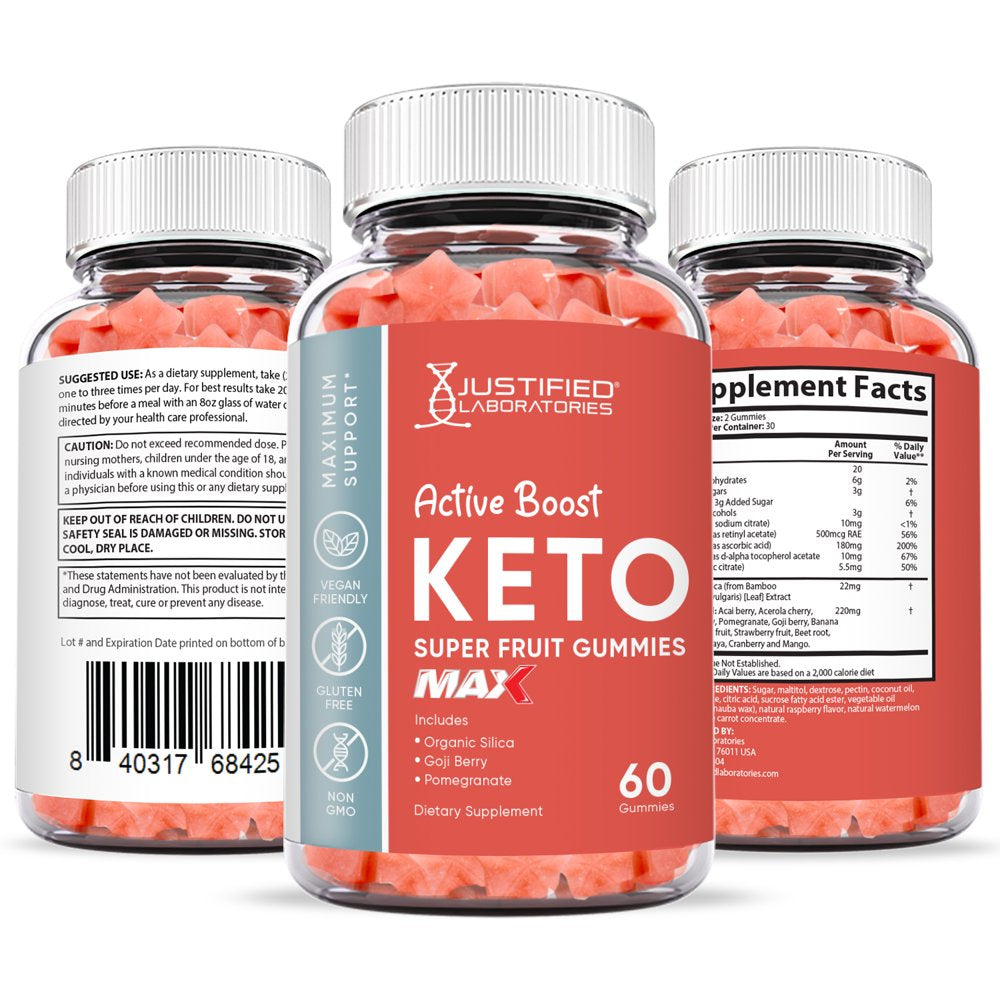 (3 Pack) Active Boost Keto Max Gummies Dietary Supplement 180 Gummys