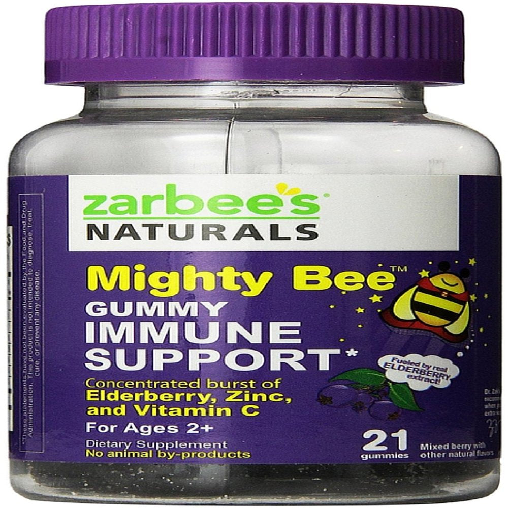 Zarbee'S Naturals Mighty Bee Immune Support Gummy, Berry 21 Ea (Pack of 6)