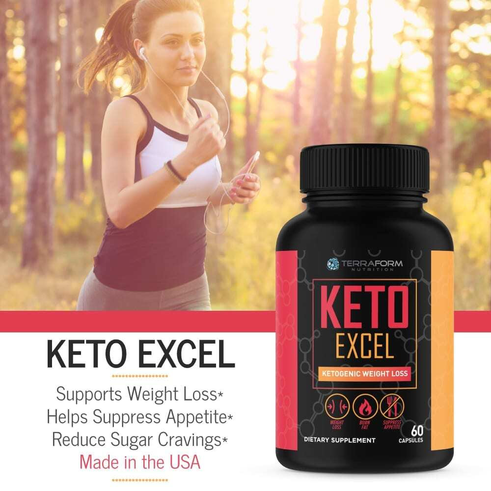 Keto Excel Keto Supplements – Powerful Keto Diet Weight Loss Supplement – Achieve Maximum Weight Loss – Increase Energy & Focus – Thermogenic Fat Burner – 1 Month – USA Made