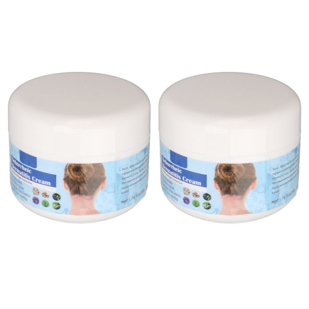 Seborrheic Dermatitis Cream, Scalp Treatment Cream 2Pcs Mild 1.8Oz Reduce Itching for Dry Skin