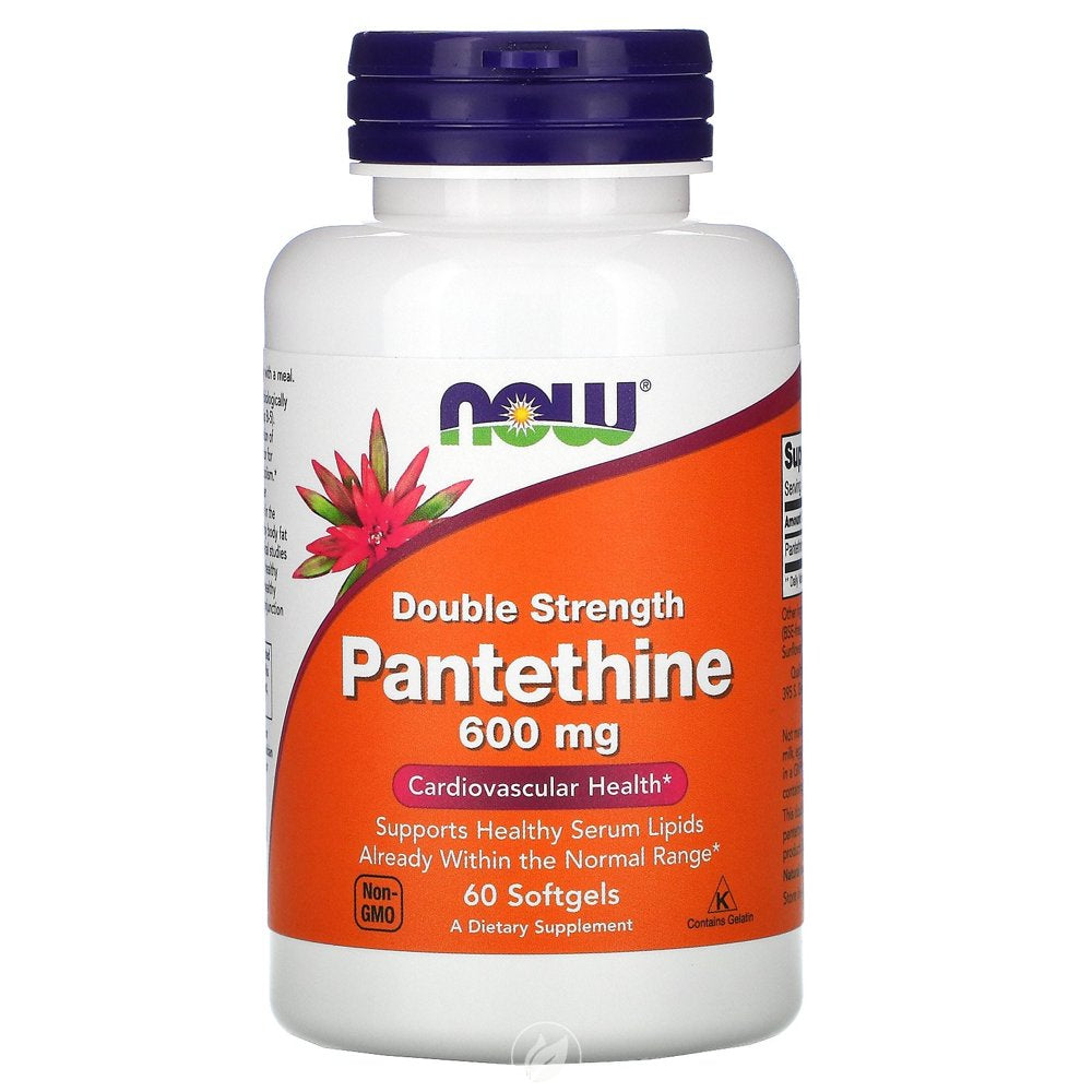 Now Foods Pantethine 600 Mg - 60 Softgels, Pack of 2