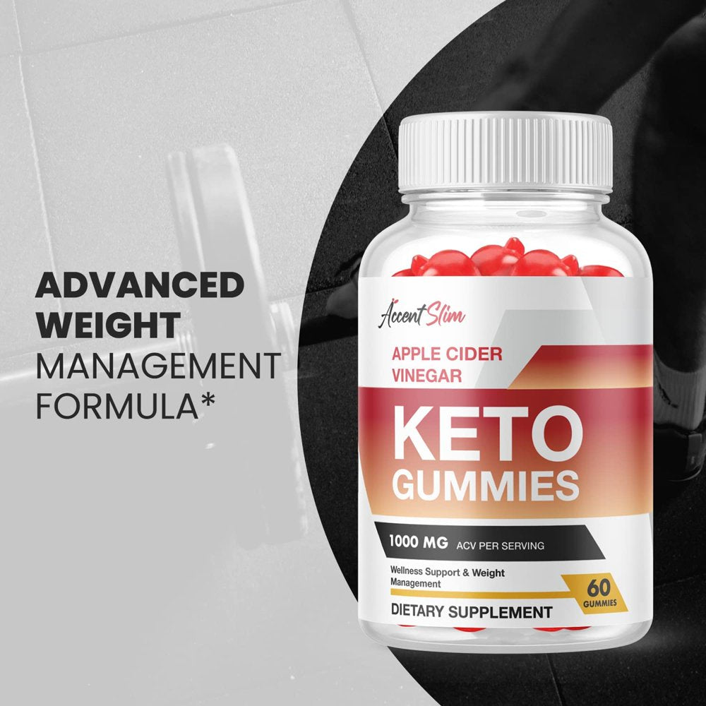 (2 Pack) Accent Slim Keto ACV Gummies - Supplement for Weight Loss - Energy & Focus Boosting Dietary Supplements for Weight Management & Metabolism - Fat Burn - 120 Gummies