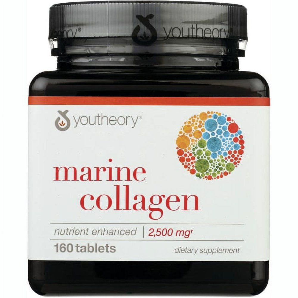 Youtheory Marine Collagen Enhanced Formula - 160 Tablets