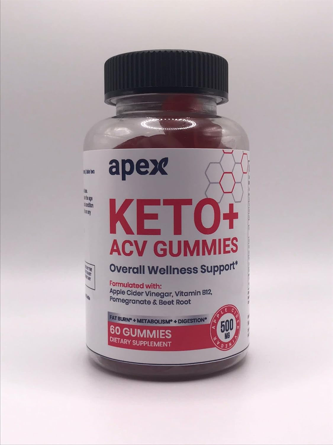 Lomilan Apex Keto Gummies, Apex Keto ACV Gummies, 120 Count (Pack of 2)