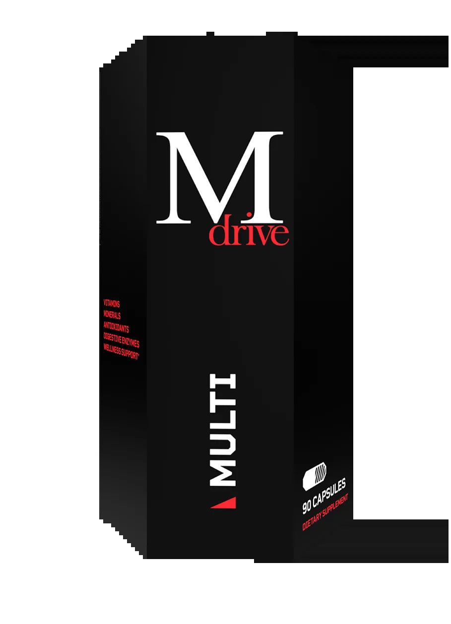 Mdrive Multi for Men, Daily Multivitamin - Immune Health Support from Zinc, Selenium, Manganese & Vitamin D, Enzymes for Digestive Support, Coq10 and Plant Extracts for Energy and Vitamin K2, 90Ct