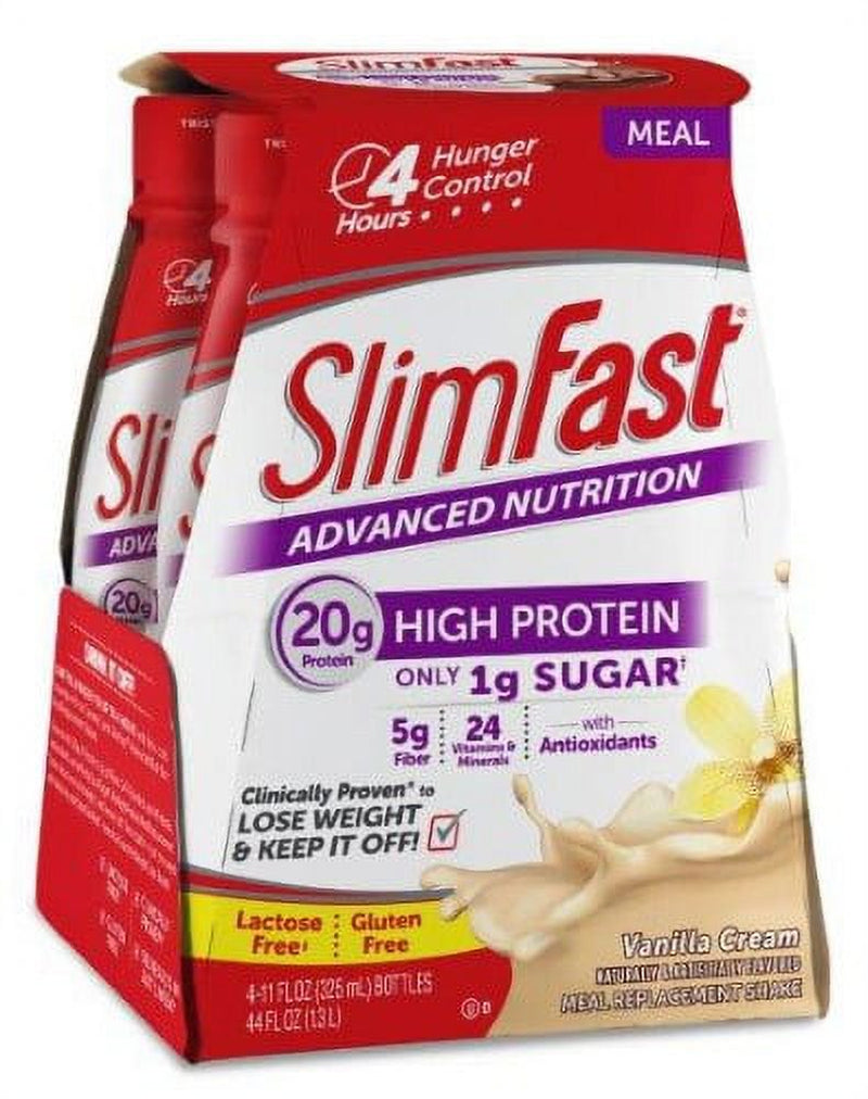 Slimfast Advanced Nutrition Meal Replacement Shake, Vanilla Cream