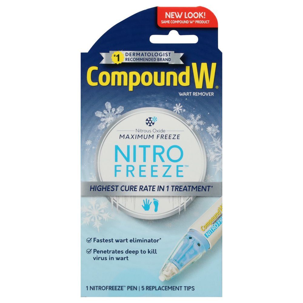 Compound W Nitrofreeze Wart Remover, Maximum Freeze, 6 Applications