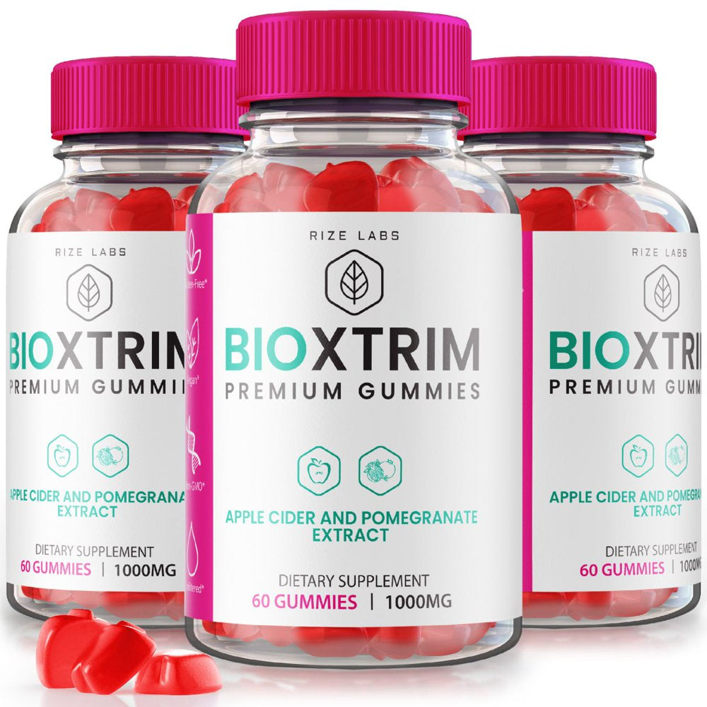 (3 Pack) Bioxtrim Gummies - Bioxtrim Keto ACV Gummies, Bioxtrim for Advanced Weight Loss, Keto + ACV Gummy, Maximum Strength Supplement, Bio Xtrim Gomitas Reviews (180 Gummies)