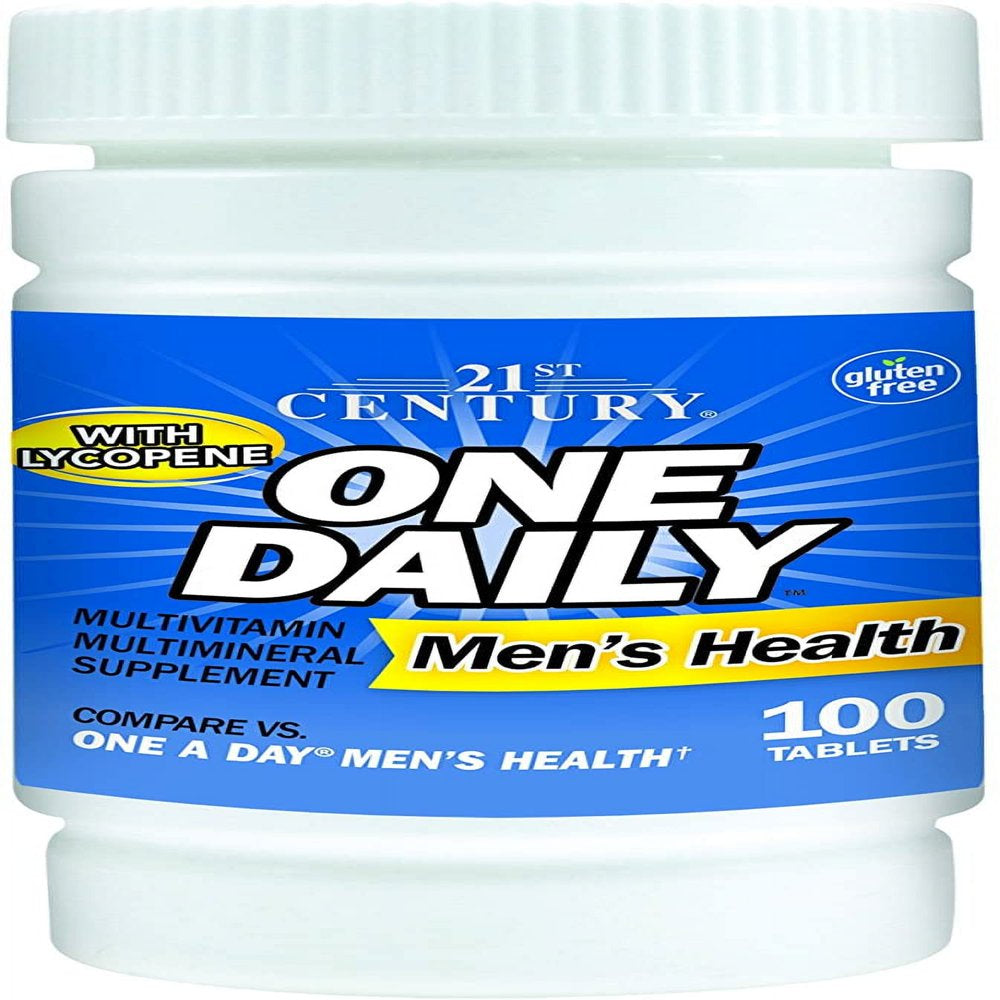 21St Century One Daily W/ Lycopene Men'S Health Support Tablets, 100Ct