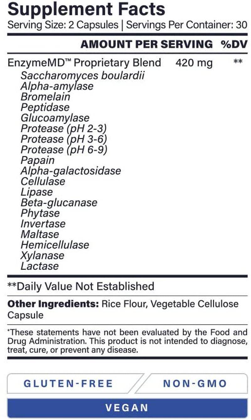 1MD Nutrition Enzymemd - Digestive Enzymes Supplement