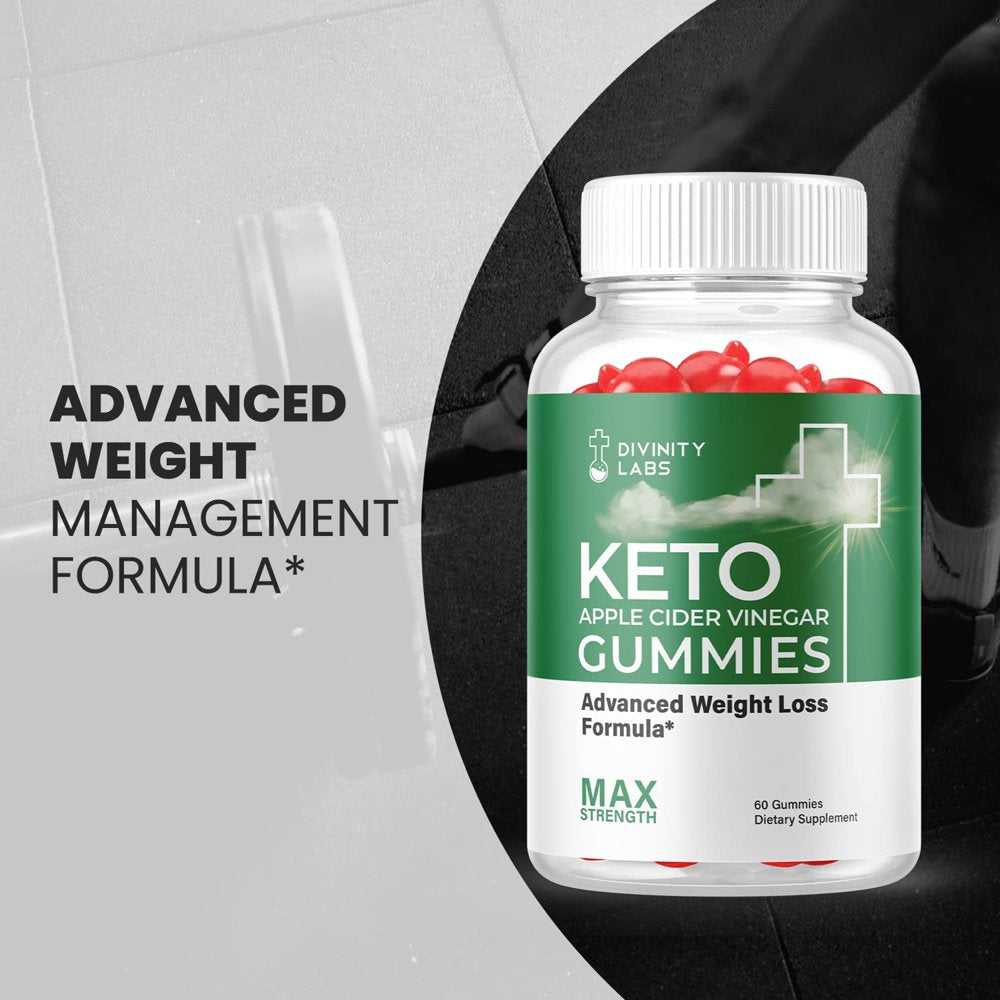 (2 Pack) Divinity Labs Keto ACV Gummies - Supplement for Weight Loss - Energy & Focus Boosting Dietary Supplements for Weight Management & Metabolism - Fat Burn - 120 Gummies