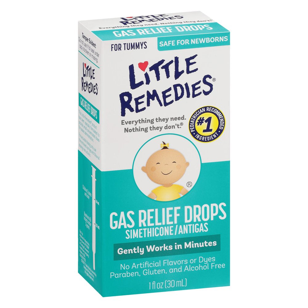 Little Remedies Gas Relief Drops, Natural Berry Flavor, Safe for Newborns, 1 Fl Oz