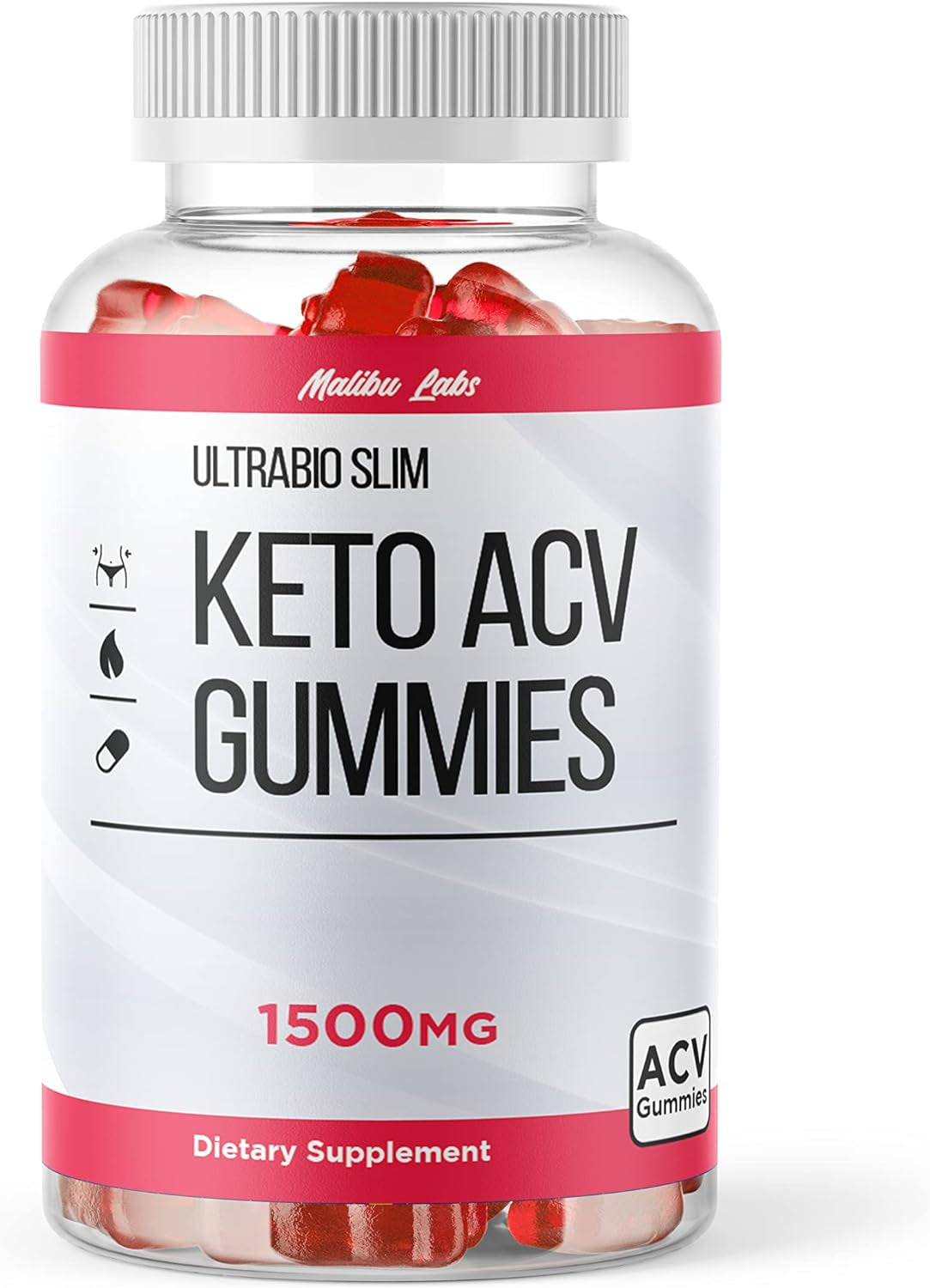 Ultrabio Slim Keto ACV Gummies, Apple Cider Vinegar Ketosis, New Strong Time Released Formula, 1500Mg Once a Day, Ultra Bio Ketogenic Support Supplement, Ketos Gummy, (1 Pack) 30 Day Supply Tank