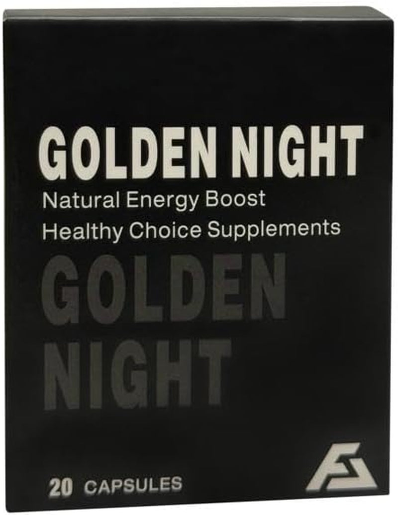 20 High Dose Natural Energy Boost Supplement, 20 Gold Caps