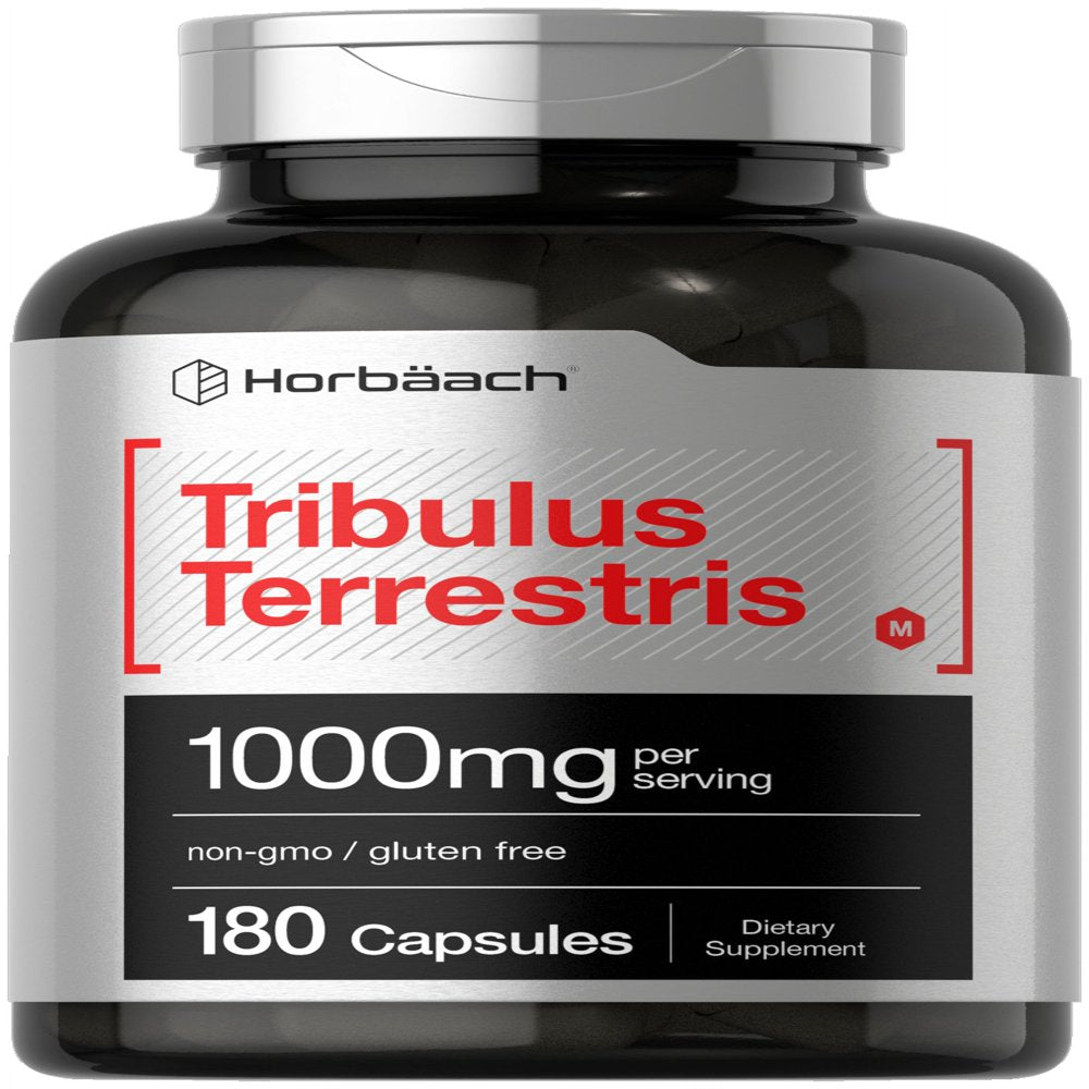Tribulus Terrestris for Men and Women | 1000Mg | 180 Capsules | by Horbaach