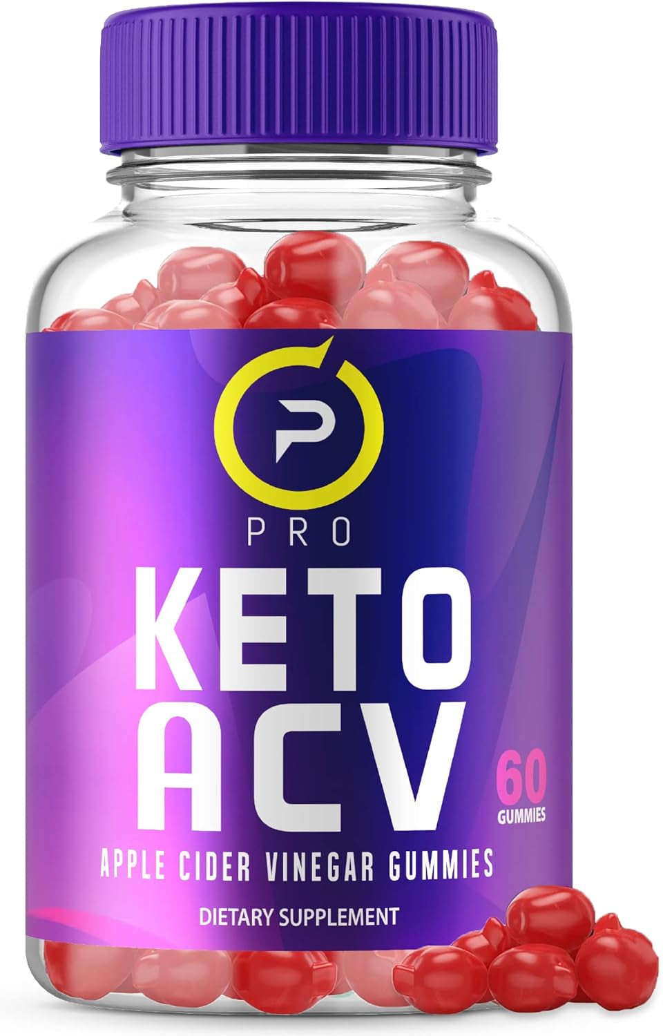 Pro Keto ACV Gummies - Official Formula, Vegan, Non GMO - Pro Keto Gummies with Apple Cider Vinegar Advanced Ketosis Formula, Vitamin B12, Beet Root Juice, Pomegranate Juice, 1000Mg (60 Gummies)