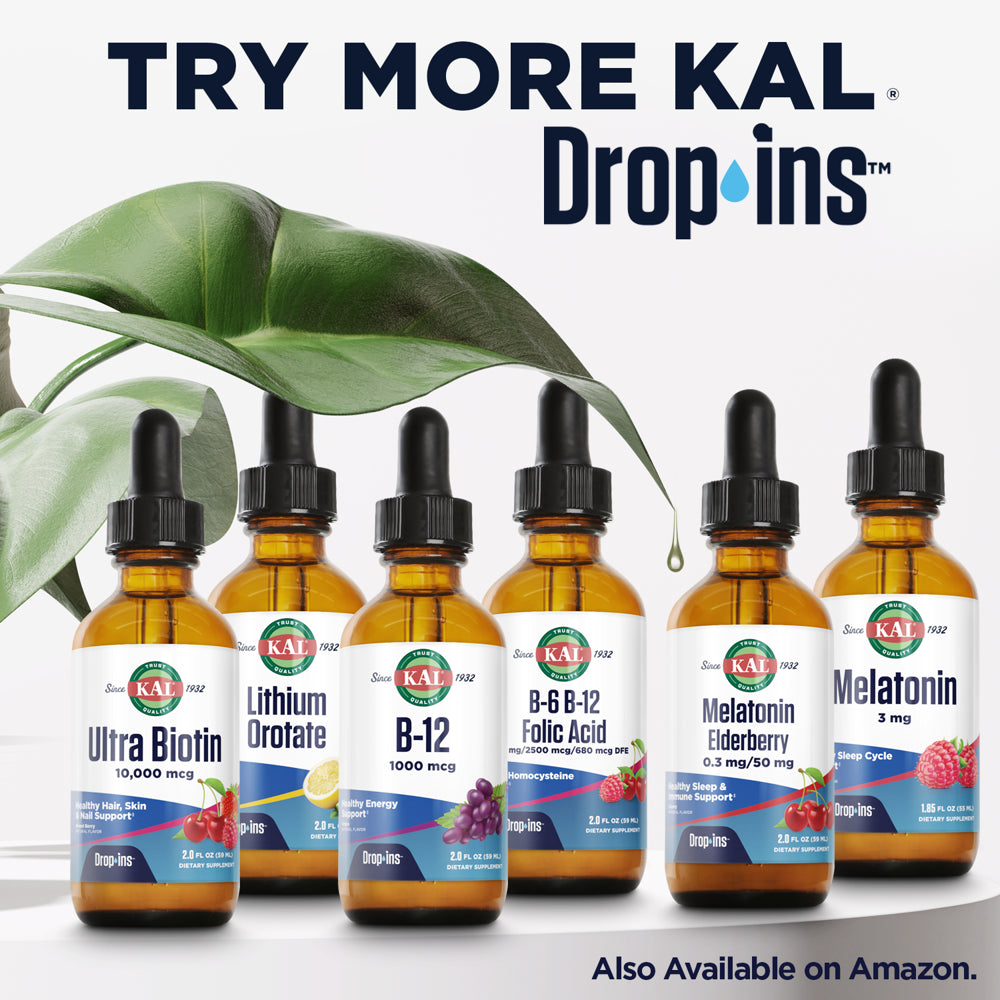 KAL D-3 K-2 Dropins 5000 IU (500 MCG) | Healthy Bones, Heart & Immune Support | Citrus Flavor | 59 Servings, 2 FL OZ