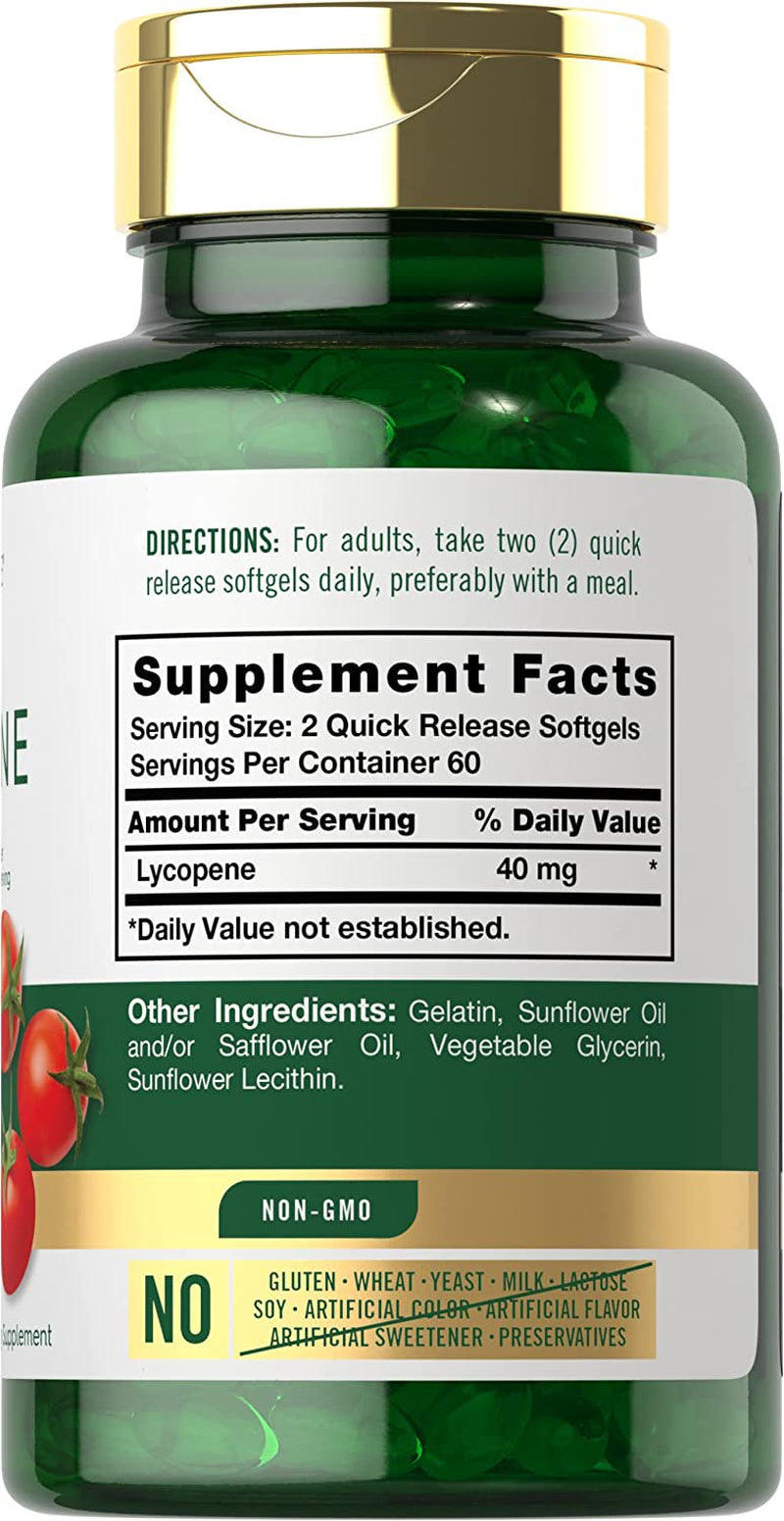 Lycopene | 40Mg | 120 Softgels | by Carlyle