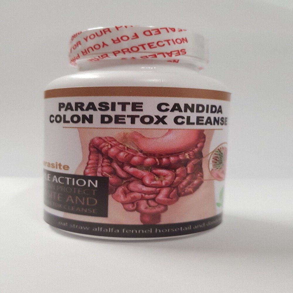 Parasite Cleanse DETOX Liver Colon Yeast Killer Pills All Natural Detox Candida - 100 Capsules