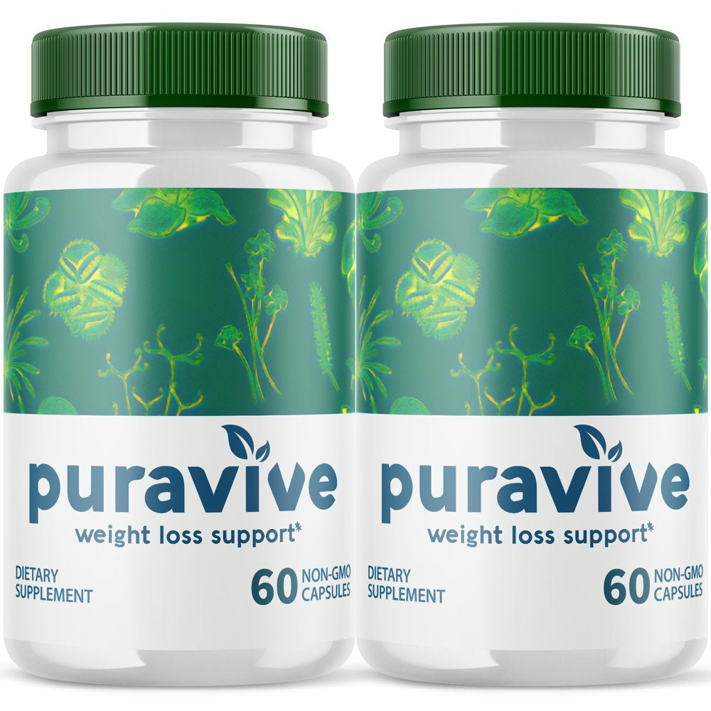 (2 Pack) Puravive - Keto Weight Loss Formula - Energy & Focus Boosting Dietary Supplements for Weight Management & Metabolism - Advanced Fat Burn Raspberry Ketones Pills - 120 Capsules