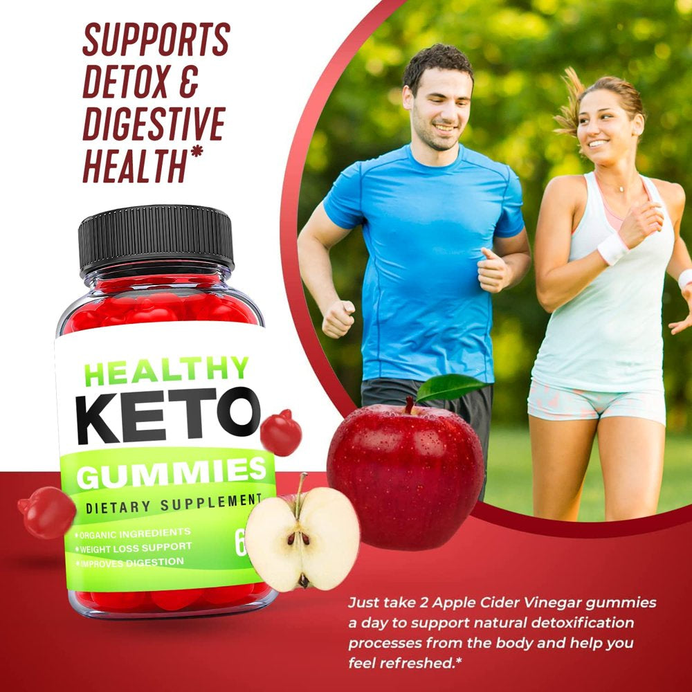 (1 Pack) Healthy Keto ACV Gummies - Supplement for Weight Loss - Energy & Focus Boosting Dietary Supplements for Weight Management & Metabolism - Fat Burn - 60 Gummies