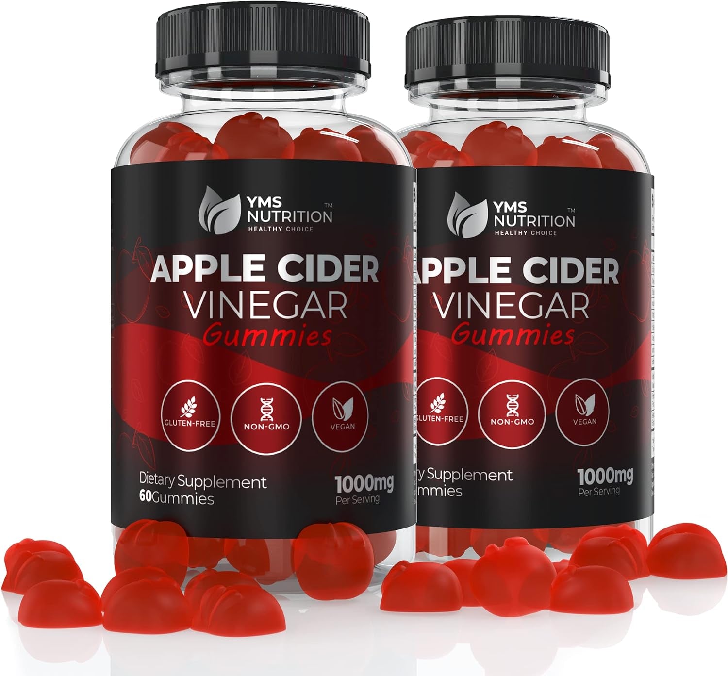 120 Apple Cider Vinegar Gummies–1000Mg–-Acv Gummies-Supports Weight Loss Efforts, Digestion - Gut Health, Energy Levels, Detox & Cleansing - Vegan Non-W/Vit B6, B12