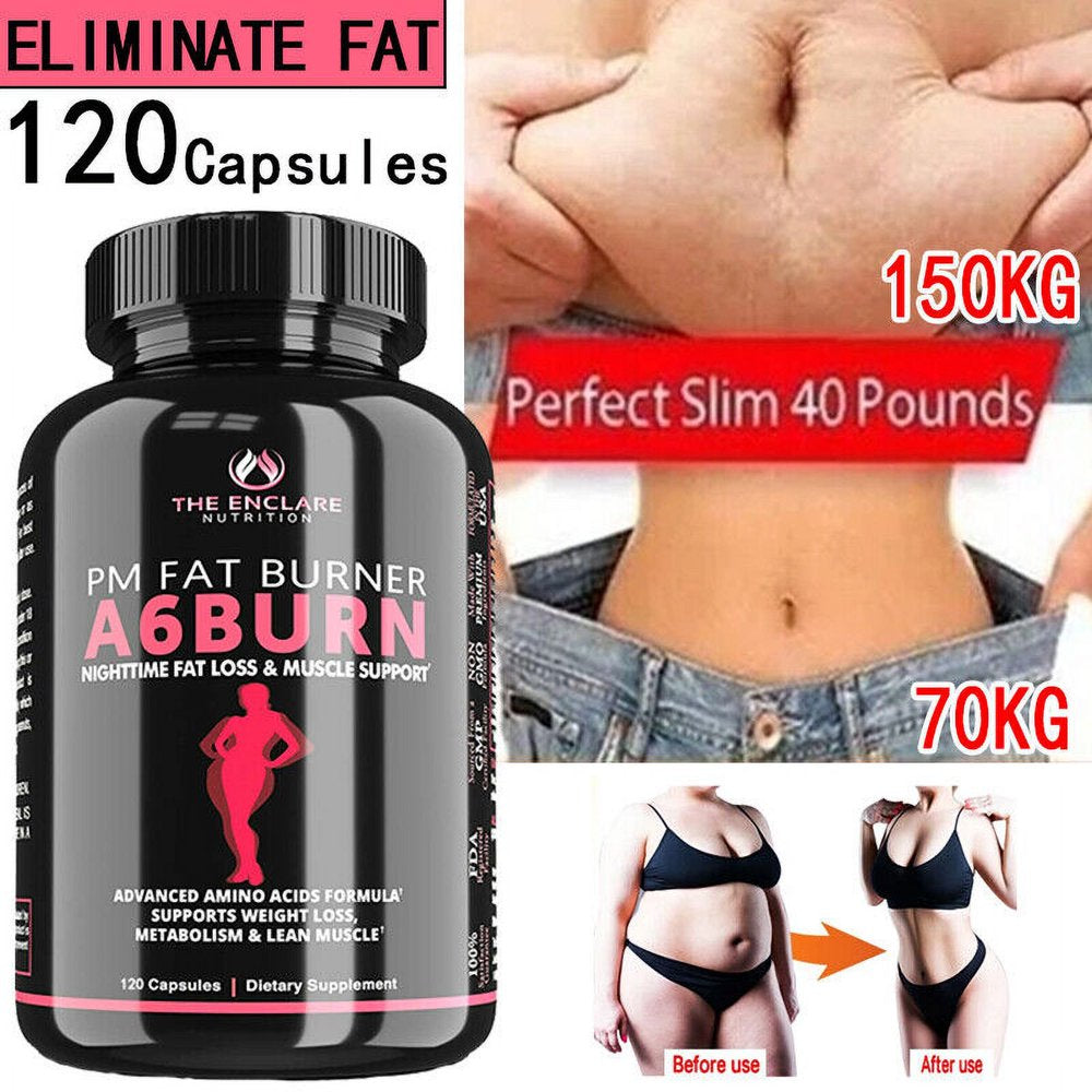 A6BURN Weight Loss Capsules Fat Burner Supplement DIET CAPSULES for Men Women - 120 Capsules