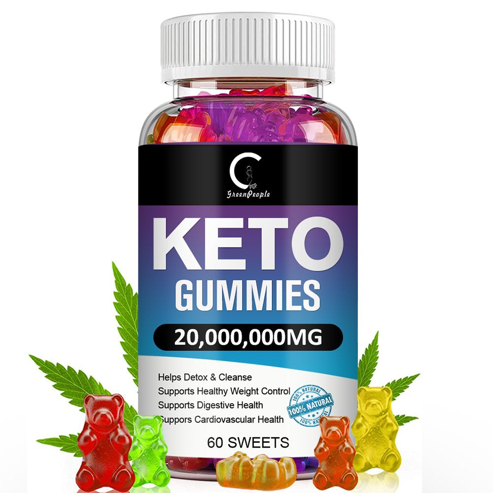 GPGP Greenpeople Keto Gummies 20,000,000Mg, Burning Body Fat, Weight Loss Supplement for Women & Men - 60 Gummies