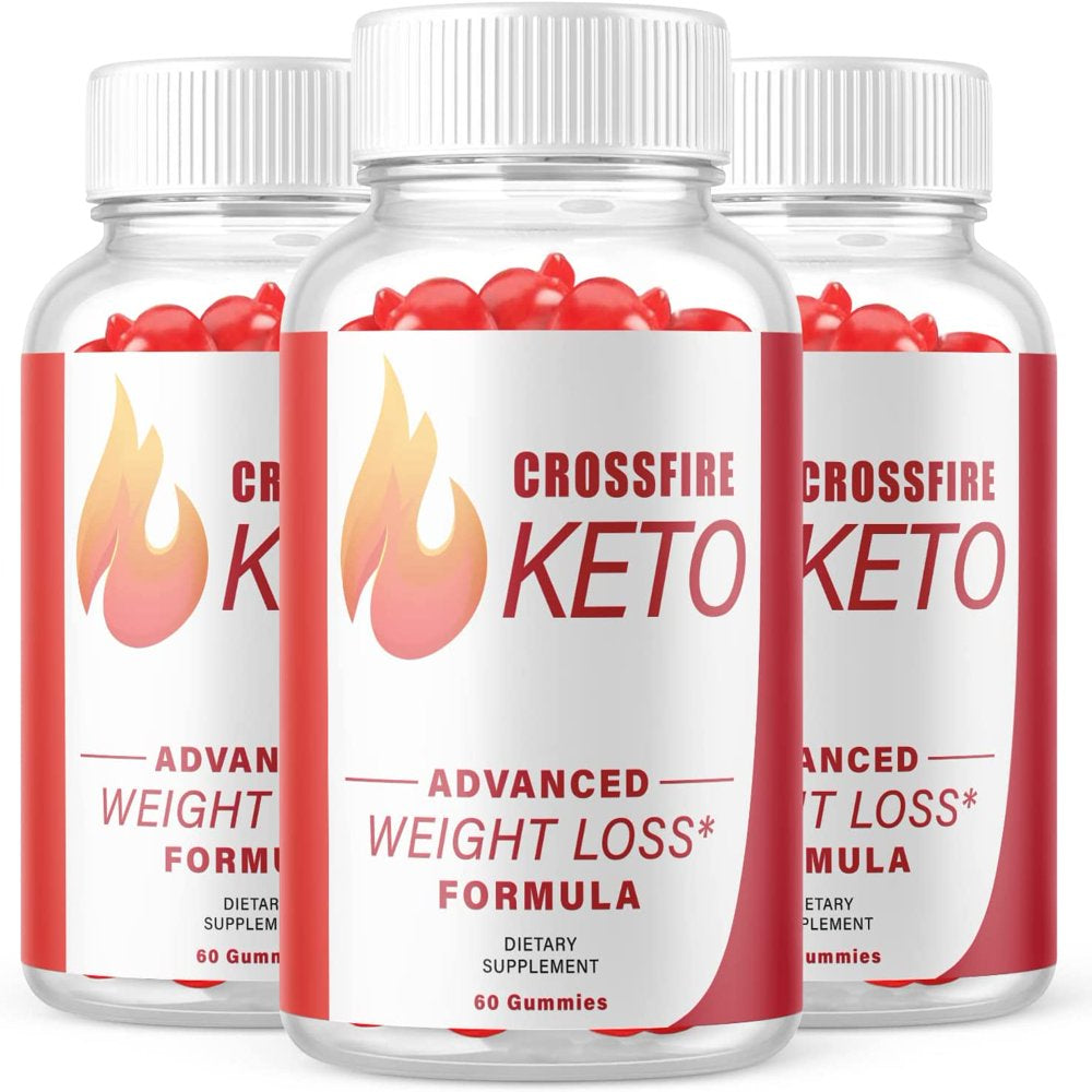 (3 Pack) Crossfire Keto ACV Gummies - Supplement for Weight Loss - Energy & Focus Boosting Dietary Supplements for Weight Management & Metabolism - Fat Burn - 180 Gummies