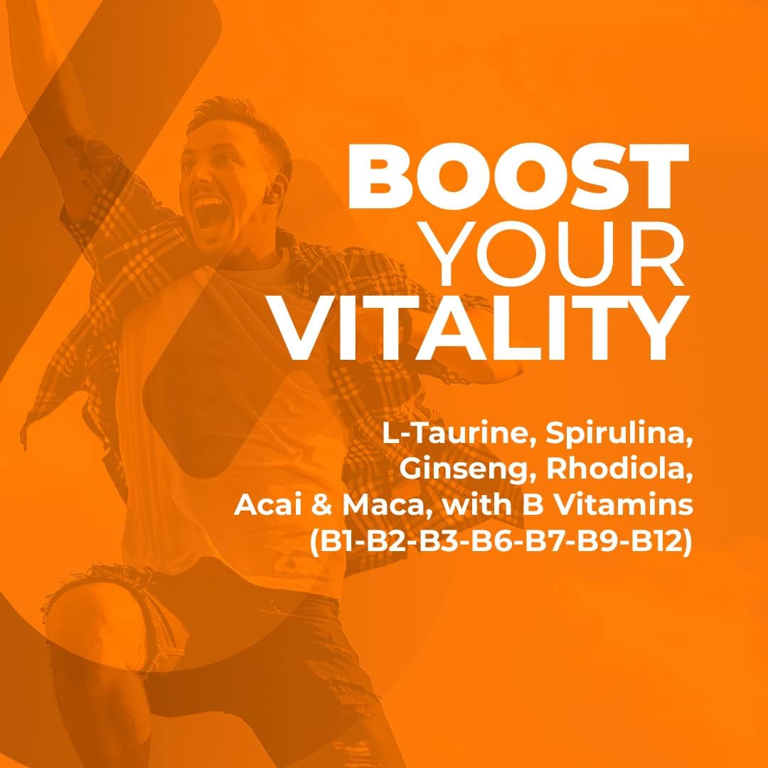 Viva Vitality - Energy and Longevity Multifunctional Dietary Supplement - Recharge Formula to Boost Energy Levels and Endurance - Support Vitality, Mental Focus (60 Capsules)