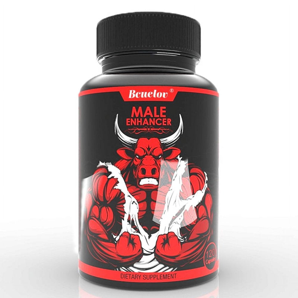 Bcuelov Testosterone Booster XL Tongkat Ali Increase Testosterone Booster Boost Energy 60/120 Capsules-120Capsules