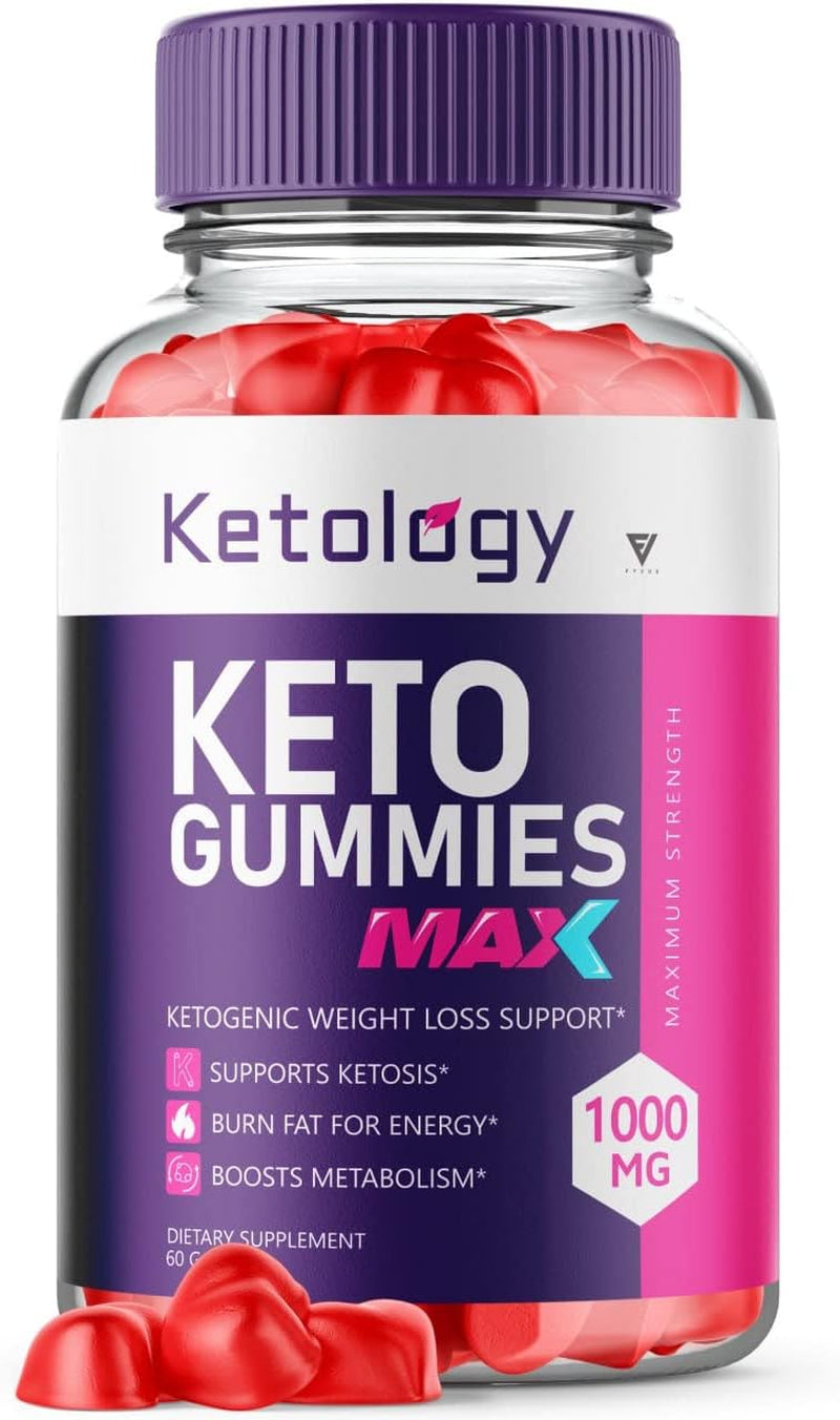 Ketology Keto ACV Gummies Advanced Weight Loss Ketosis Supplement - Ketology Keto + ACV Ketogenic Belly Fat Apple Cider Vinegar 525 Mg per Gummy (60 Gummies)