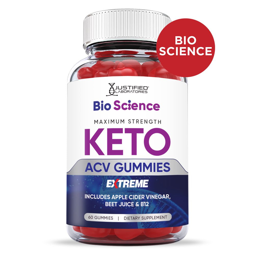 (5 Pack) Bio Science Keto Extreme ACV Gummies 2000Mg Dietary Supplement 300 Gummys