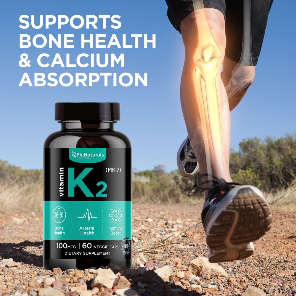 Vitamin K2 - MK7 Supplement (Pack of 3) Capsule by Phi Naturals