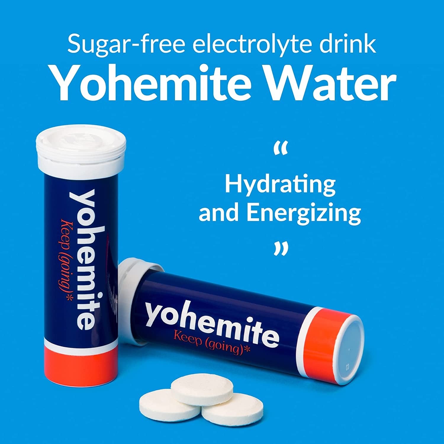 Yohemite Electrolyte Drink Tablets | Great for Hangover Relief | Electrolyte Tablets for Hydration | Stevia Energy Drink | Electrolyte Drinks Dissolves in One Minute | 1 Tube with 10 Tablets