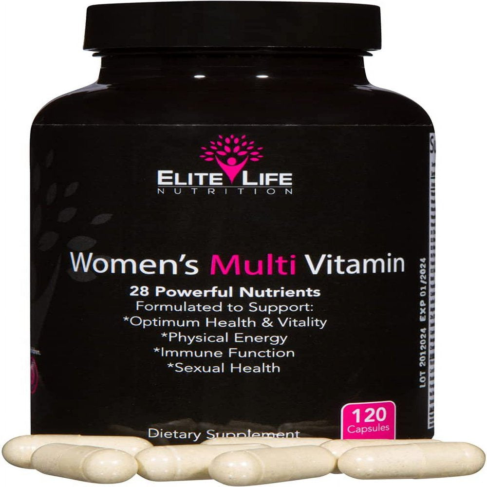 Women'S Multi Vitamin - 28 Powerful Nutrients, Vitamins, and Minerals - Best Multivitamin for Women - Supports Optimum Health, Physical Energy, Immune System, and Maximum Vitality - 120 Capsules