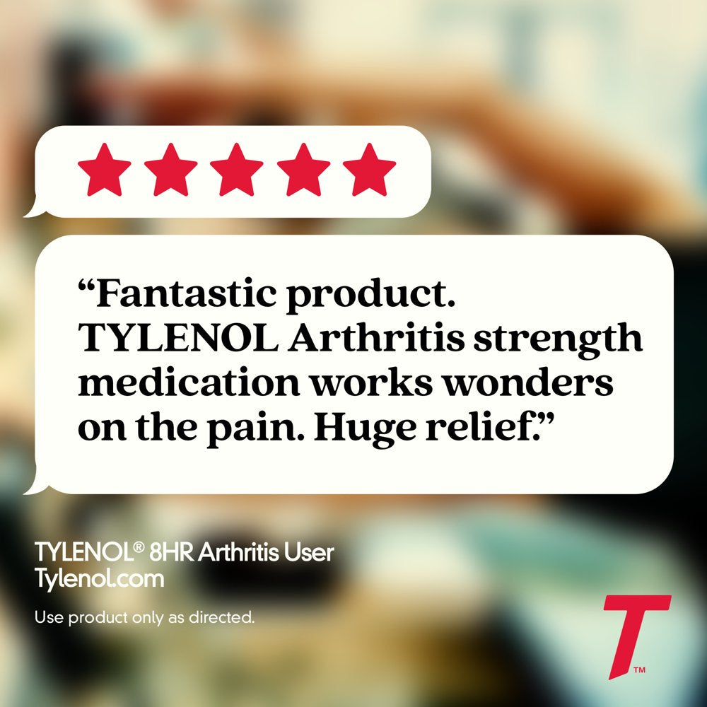 Tylenol 8 Hour Arthritis & Joint Pain Acetaminophen Caplets, 24 Count