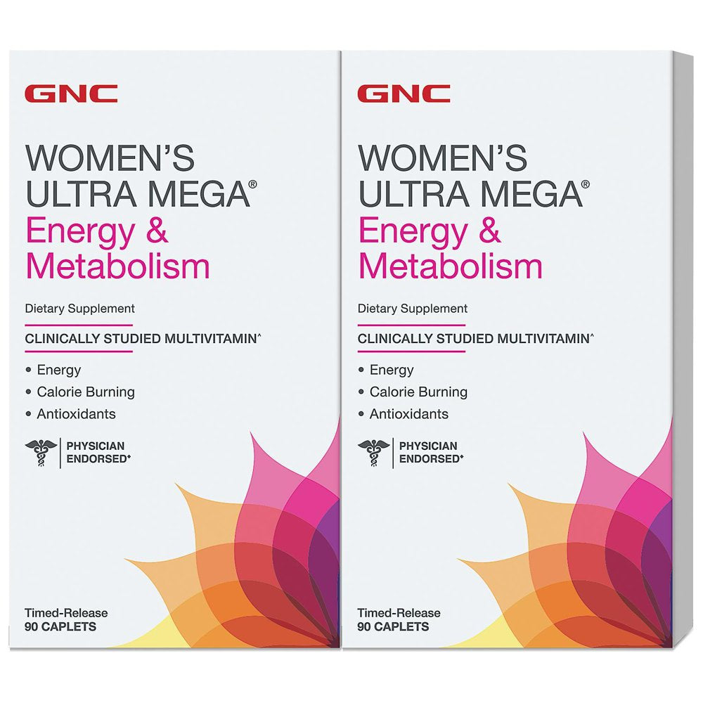 GNC Women’S Ultra Mega Energy & Metabolism Multivitamin (180 Ct.)