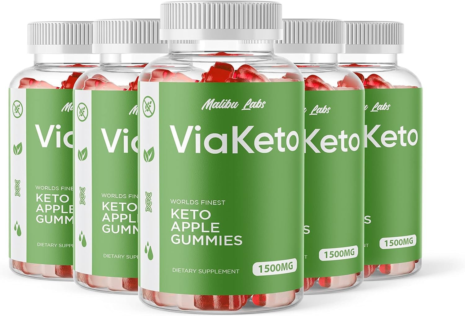 Viaketo Apple Cider Vinegar 1500Mg Gummies Ketosis, New Strong Time Released Once a Day Formula, Ketogenic Support Supplement, via Keto Shark Gummy(5 Pack) 150 Day Supply Tank