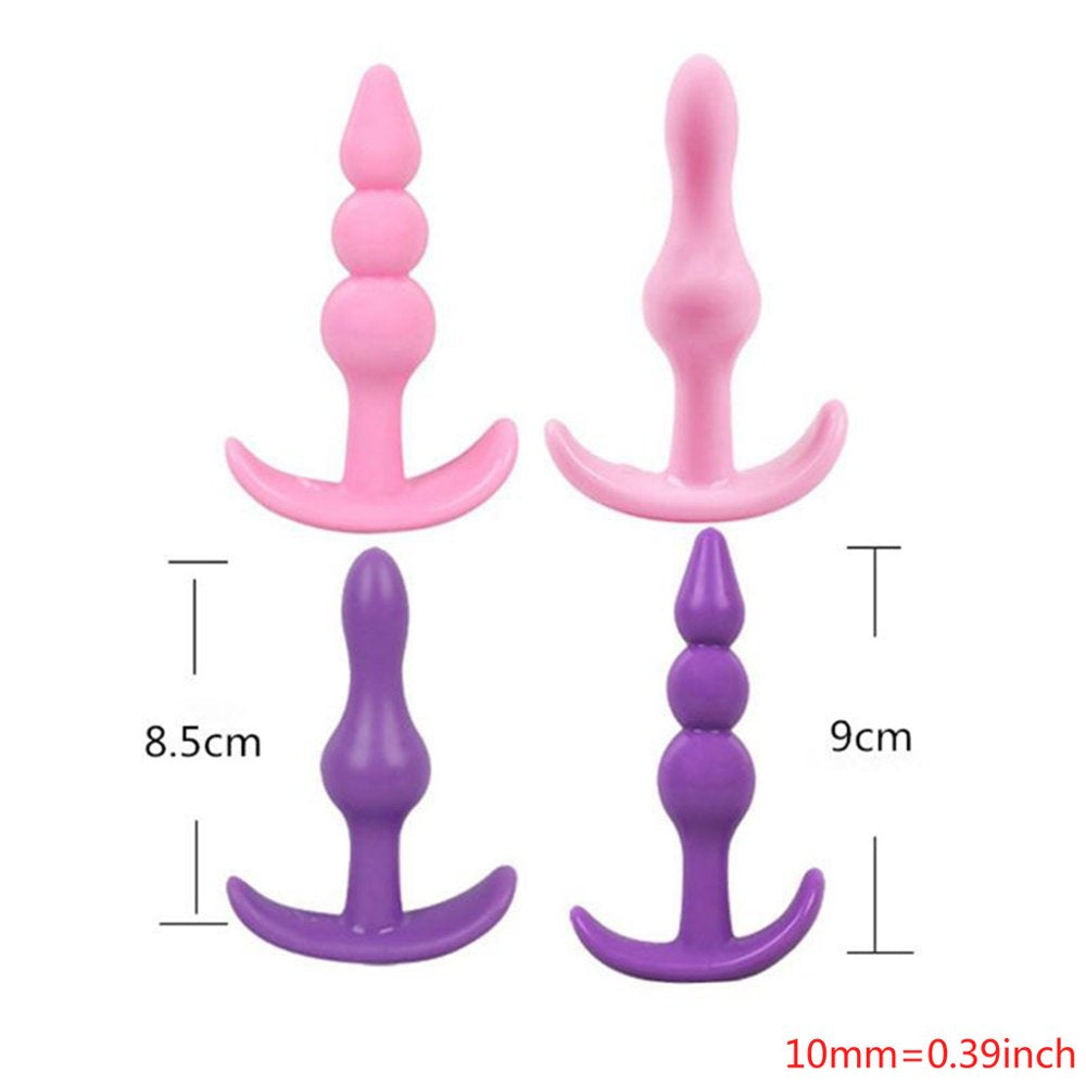 Silicone Butt Plug Anal Dilator G-Spot Stimulation Prostate Massager Adult Sex Toys Anal Plug for Women Men Couples