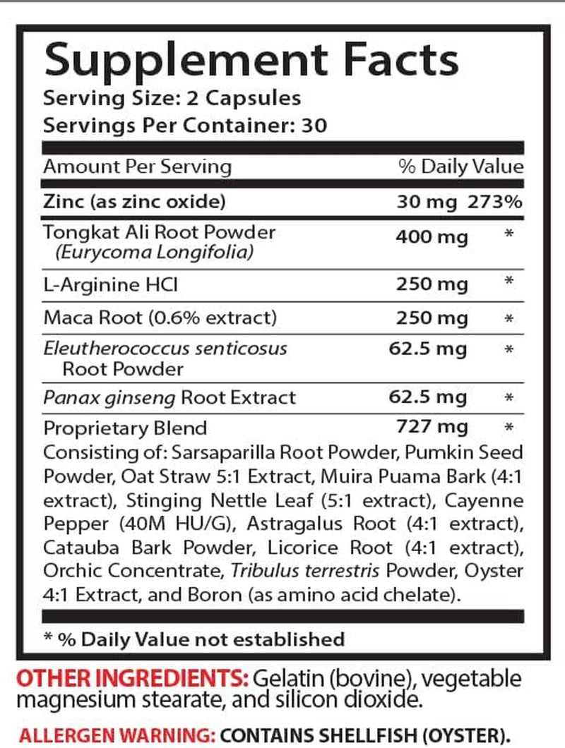 VIP VITAMINS Tongkat Ali Herbal Complex Extract for Men and Women | Performance Maca Root Tongkat Ali Powder | 2273MG Pure Dosage Capsules | Energy Strength Ginseng 1 Bottle (60 Capsules)…