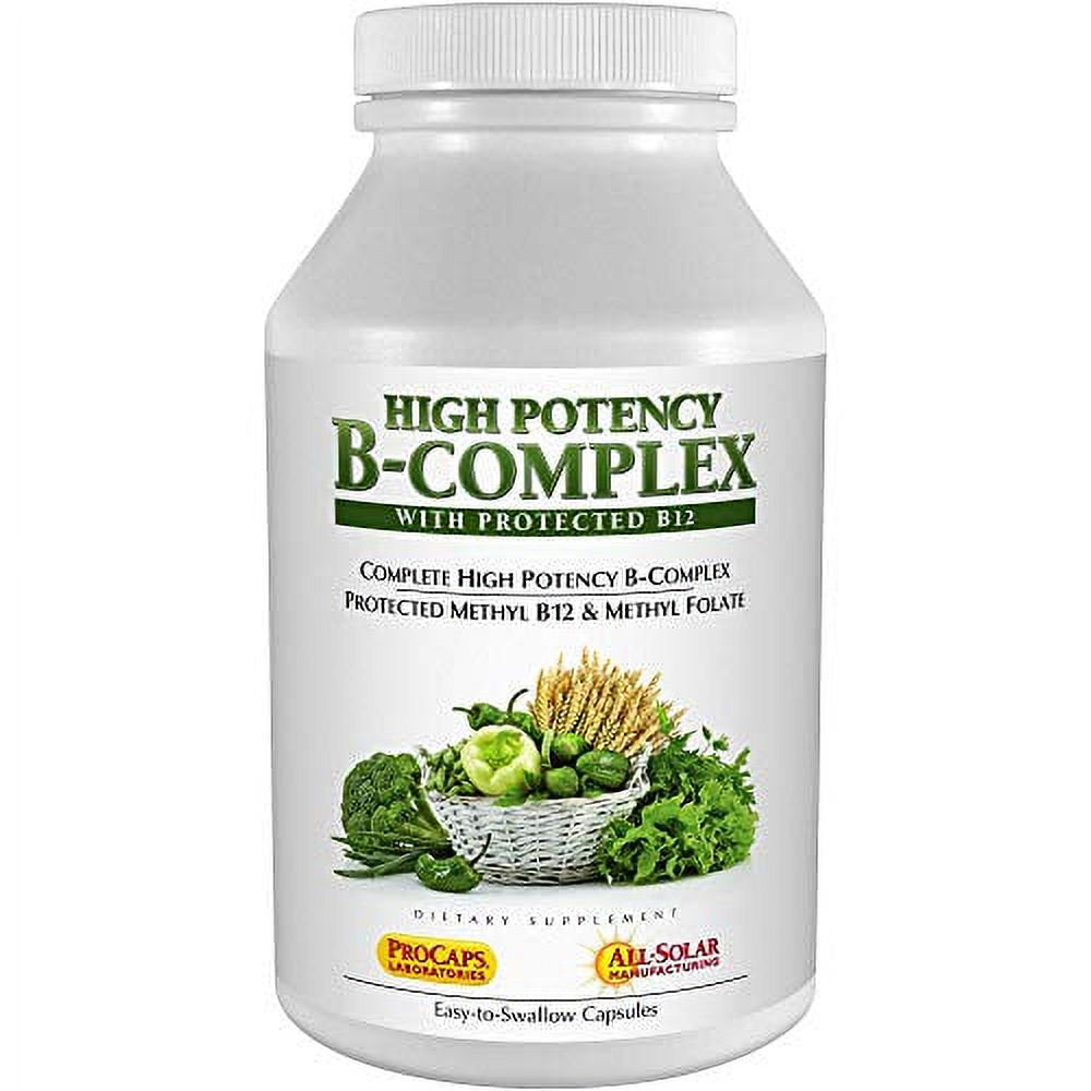 Andrew Lessman High Potency B-Complex 180 Capsules - with High Levels of Folate Complex & Biotin, Promotes Cellular Growth, Energy, Immune Function, Detoxification, Fat Metabolism & Mor