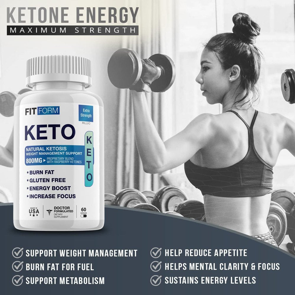 5 Pack Fit Form Keto Pills Advanced Ketogenic Formula 300 Capsules