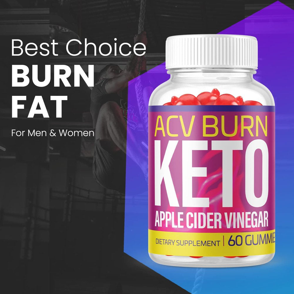 (1 Pack) ACV Burn Keto Gummies - Supplement for Weight Loss - Energy & Focus Boosting Dietary Supplements for Weight Management & Metabolism - Fat Burn - 60 Gummies