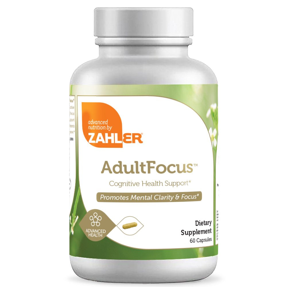 Zahler Adultfocus, Advanced Formula for Focus and Concentration, 60 Capsules