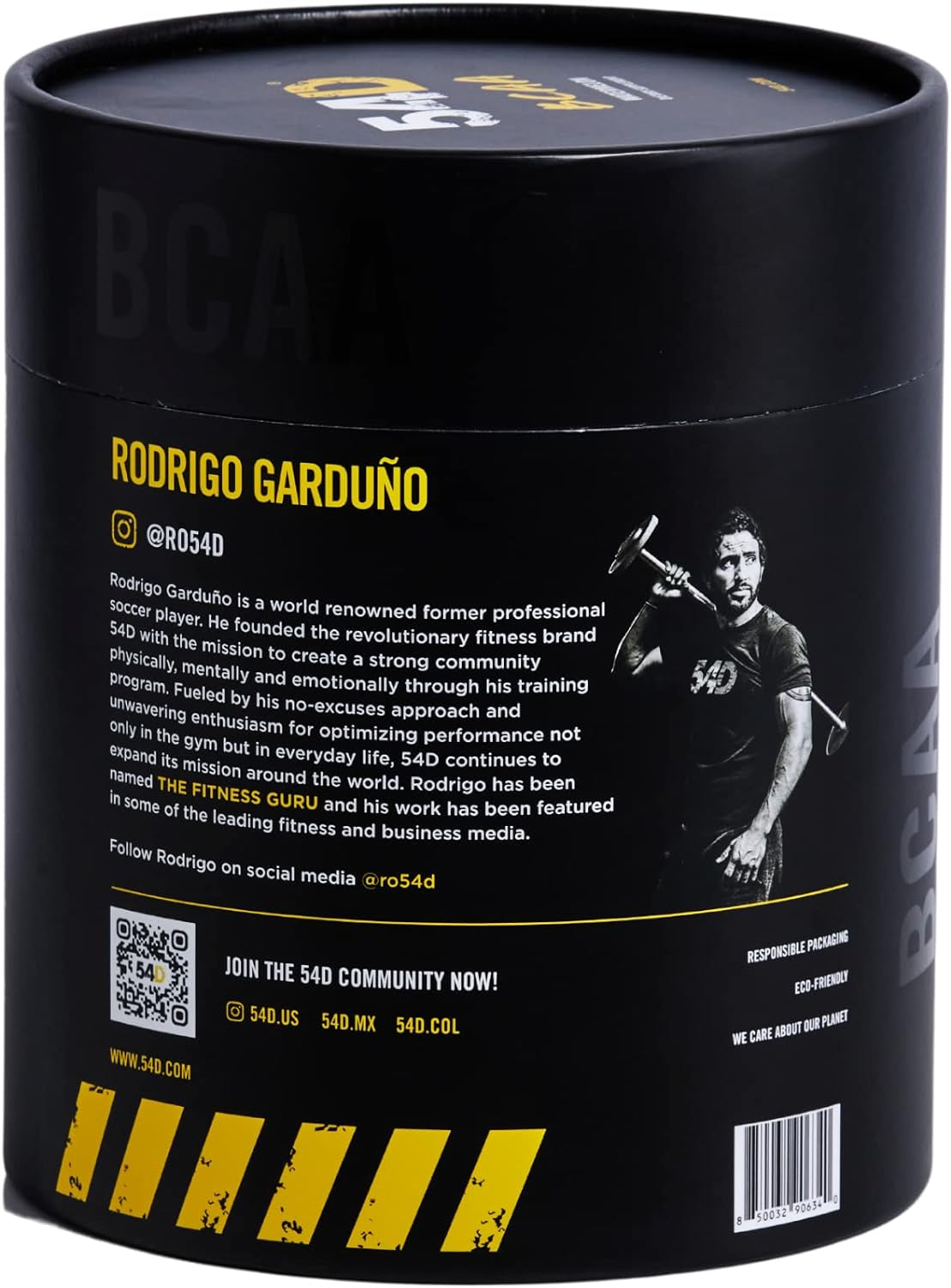 54D BCAA Powder Sports Drink for Hydration & Recovery, Optimizes Post-Workout Recovery, No Calories, Vegan, Gluten and Sugar Free, Glutamine 2.5 G, Watermelon, 30 Single Service Stick, 14.8 Oz