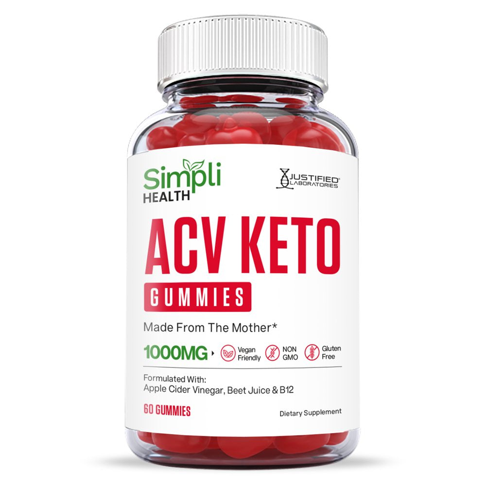 (10 Pack) Simpli Health Keto ACV Gummies 1000MG Dietary Supplement 600 Gummys