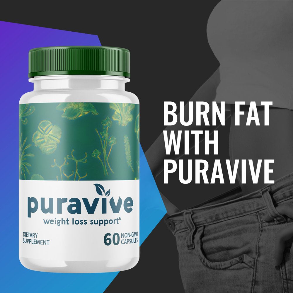 (5 Pack) Puravive - Keto Weight Loss Formula - Energy & Focus Boosting Dietary Supplements for Weight Management & Metabolism - Advanced Fat Burn Raspberry Ketones Pills - 300 Capsules